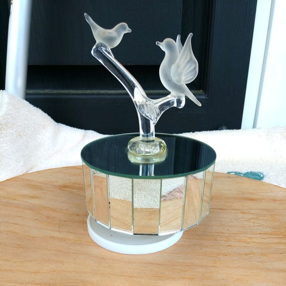 Beautiful Birds Mirrored on Limb with Perching Birds Plays Love Story - Picture 1 of 8